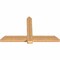 Ekena Millwork Eugene Smooth Timber Gable Bracket, Western Red Cedar, 60"W x 35"H x 3 1/2"D x 5 1/2"F, 14/12 Pitch GBW060X35X0406EUG00SWR - alternate 2